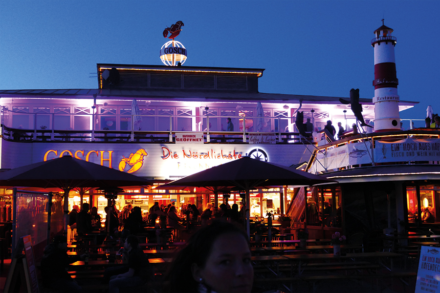 Beleuchtung Gosch Hafendeck
